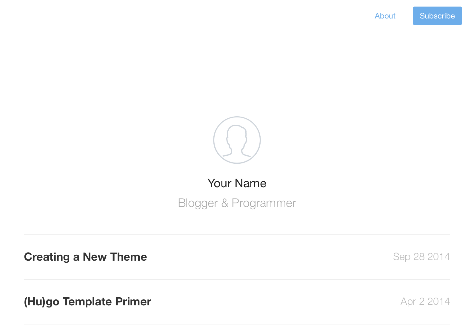 New Hugo Site - Development Server New Hugo Site - Development Server
