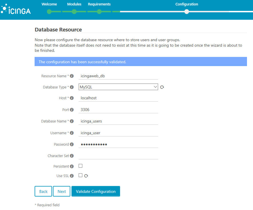 Database Resource Information Database Resource Information
