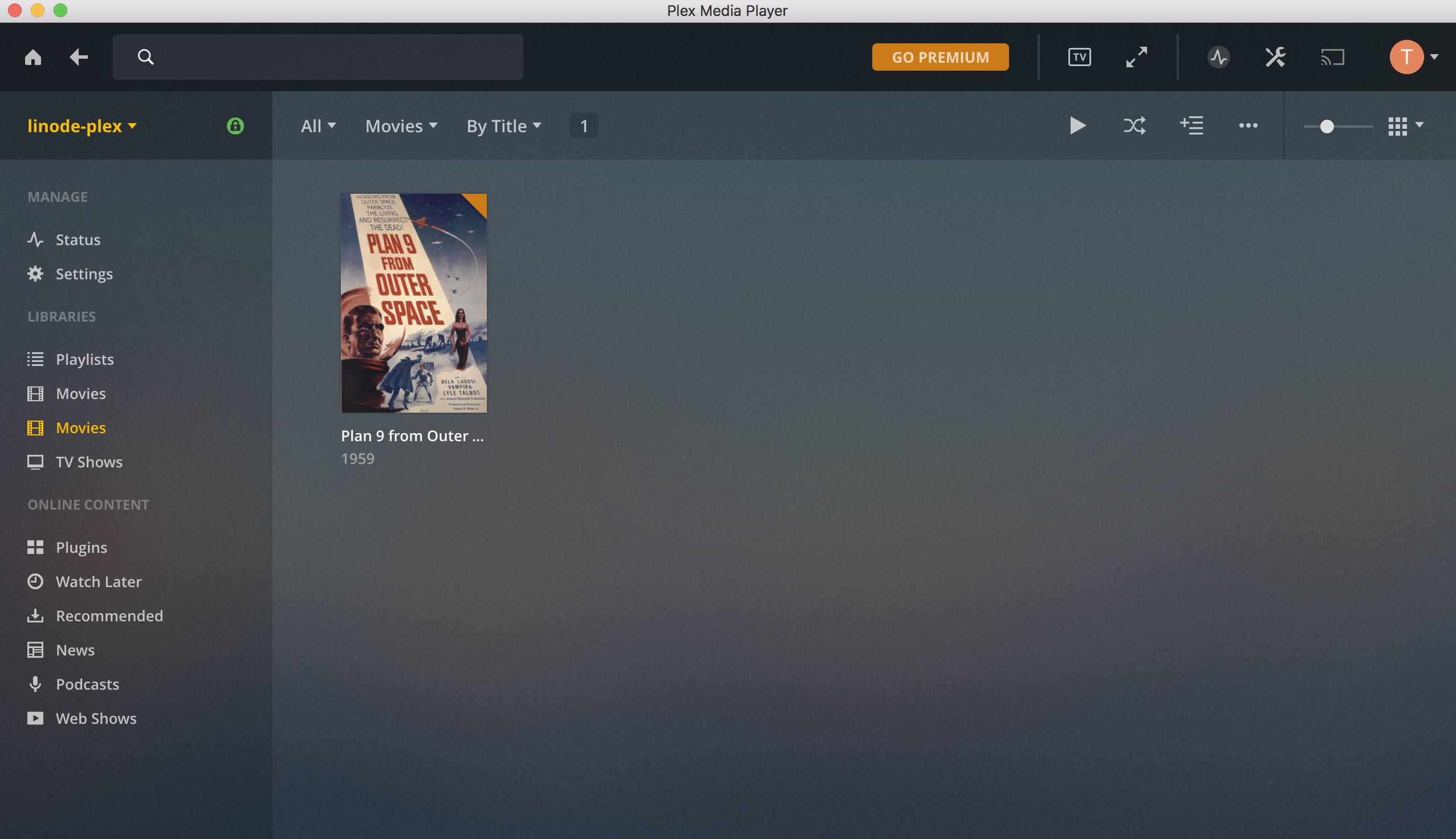 Plex’s macOS App Plex’s macOS App