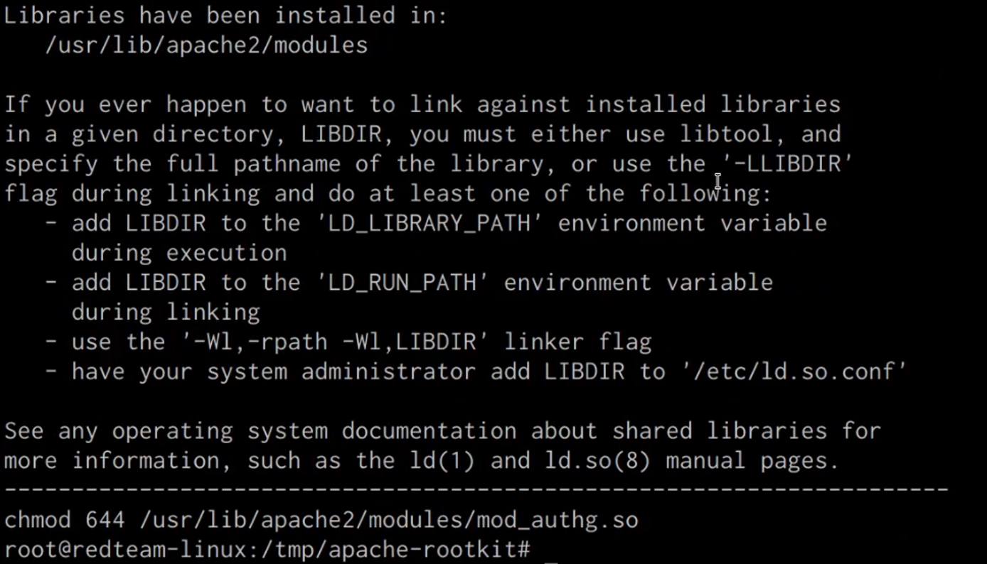 apxs output apxs output