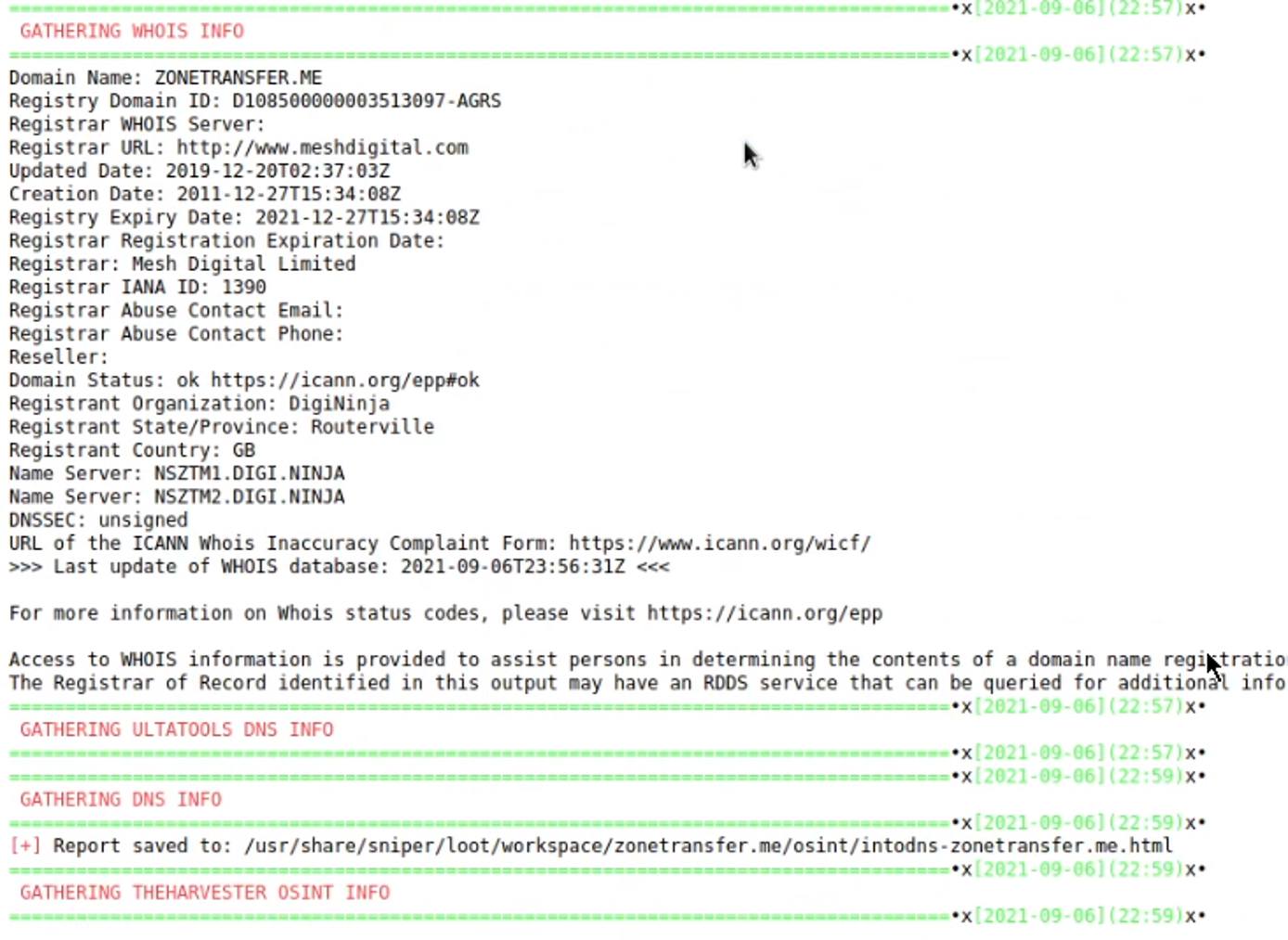 Sn1per report Sn1per report