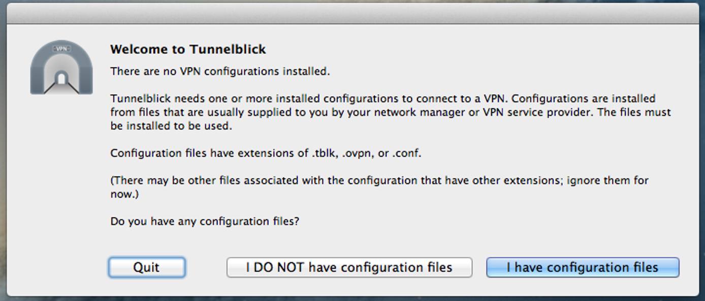 Splash screen for TunnelBlick. Splash screen for TunnelBlick.